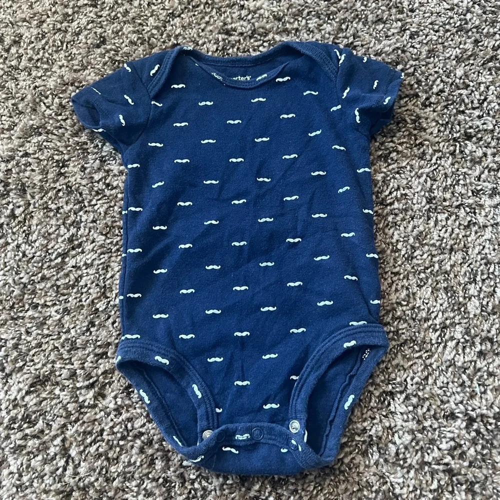 Mustache onesie